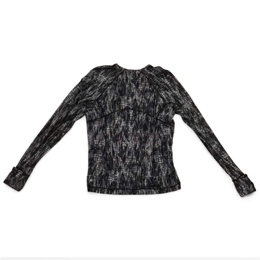 lululemon athletica Black and Gray Long Sleeve Top - Picture 2 of 4